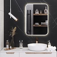Зеркало с подсветкой Aqua de Marco Milan 50*70/70*50 универсальное