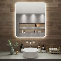 Зеркало с подсветкой, подогревом, Bluetooth Aqua de Marco Amazon Music 80*90
