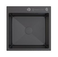 Мойка Rado Luxe 5050 темный графит декор 500*500*220