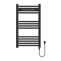 Полотенцесушитель электрический Gerhans K610845B-1 45*80 черный (с полкой)