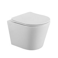 Унитаз подвесной безободковый Belbagno FLAY-R, сиденье с микролифтом