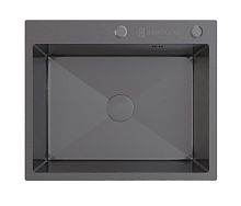 Мойка Rado Luxe 6050 графит декор 600*500*220