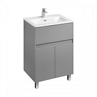 Тумба с раковиной Aquaton Форест 60, 75 Туманный серый