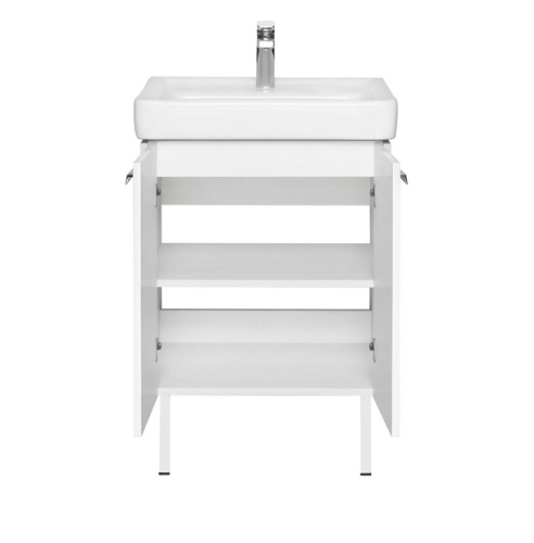 Тумба с раковиной Акватон Йорк 50, 60 Белый Глянцевый/Выбеленное Дерево фото 2 Тумба с раковиной Акватон Йорк 50, 60 Белый Глянцевый/Выбеленное Дерево фото 2