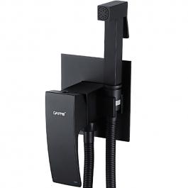 Смеситель с гигиеническим душем Gappo G7207-6 черный