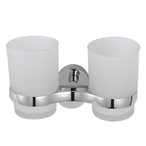 Держатель стаканов двойной Haiba HB1608 хром