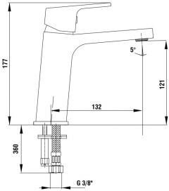 Смеситель для раковины E.C.A Tiera 104808989EX белый глянцевый фото 2 Смеситель для раковины E.C.A Tiera 104808989EX белый глянцевый фото 2