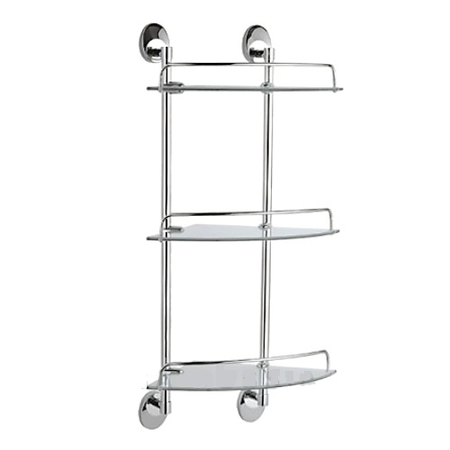 Полка стеклянная 3-х ярусная Haiba HB1607-3