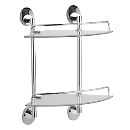 Полка стеклянная 2-х ярусная Haiba HB1607-2