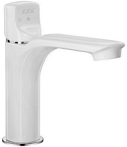 Смеситель для раковины E.C.A Myra 104108986EX белый глянец