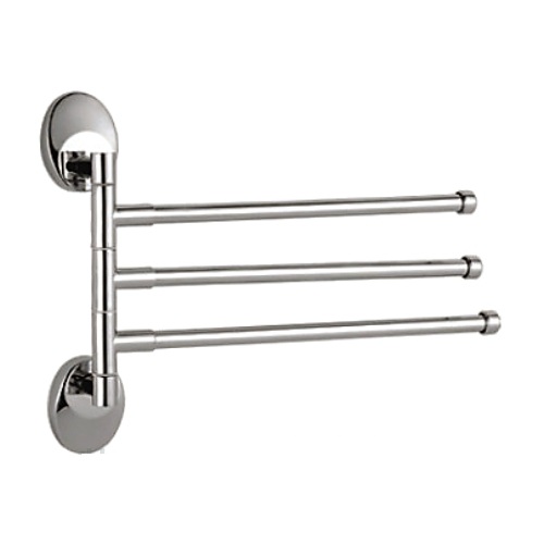 Полотенцедержатель 3-ой (рога) Haiba HB1613 хром