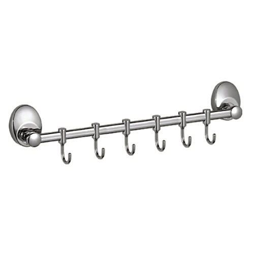 Планка с 6-ю крючками Haiba HB1615-6 хром