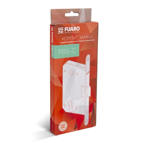 Замок межкомнатный Fuaro под цилиндр PLASTIC P85C-50 GR (графит) фото 3