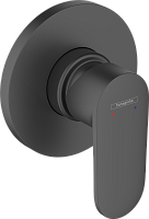 Смеситель скрытого монтажа (внешняя часть) Hansgrohe Vernis Blend 71649670 черный матовый