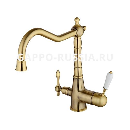Смеситель для кухни  G4391-4 бронза