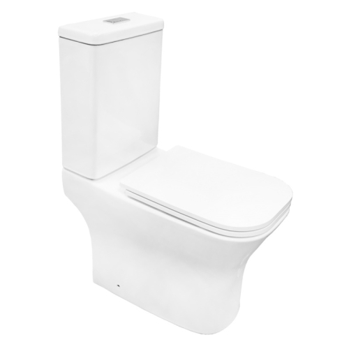 Унитаз напольный безободковый Azario Milagro AZ-8502, смыв Торнадо