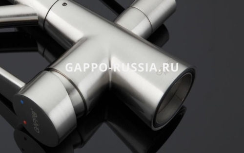 Смеситель для кухни G4398 сатин-серый фото 7