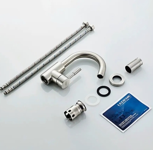 Смеситель на умывальник Ledeme L1098-3 фото 5