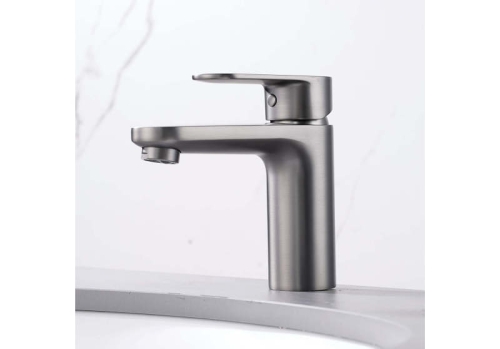 Смеситель для раковины Aquatek Ника AQ1810BGM, оружейная сталь фото 4