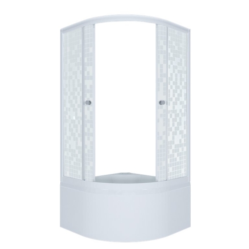 Душевое ограждение Triton Стандарт Б 90*90 высокий поддон