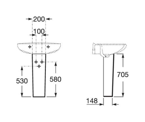 Пьедестал Roca Access (Z.RU93.0.761.1) фото 4
