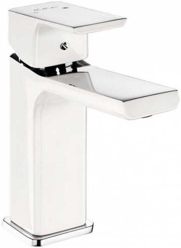 Смеситель для раковины E.C.A Tiera 104808989EX белый глянцевый Смеситель для раковины E.C.A Tiera 104808989EX белый глянцевый