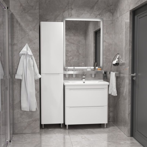 Пенал напольный Мирсант Сити 40 белый фото 3