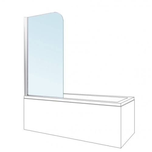 Шторка для ванны Berges River 80, стекло прозрачное