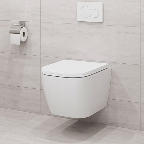 Унитаз подвесной безободковый Azario Legenda AZ-2305AS, смыв Торнадо фото 8