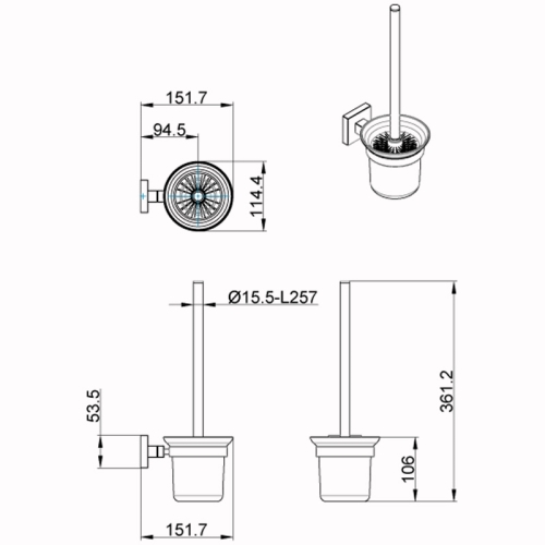 Ерш Azario Rina AZ-87013 фото 2