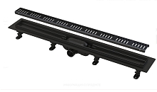 Трап AlcaPlast APZ10Black 55, 65, 75 Черный матовый