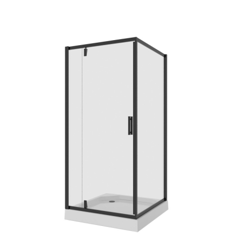 Душевое ограждение Niagara Нова/Nova NG-6801-08ВLACK 90*90,стекло прозрачное