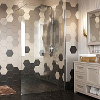 Душевая перегородка Wasserkraft Rossel 28W 90, 120 стекло прозрачное