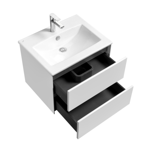 Тумба с раковиной Акватон Сохо 60, 75, 100 Белый глянец фото 3