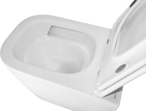 Унитаз подвесной безободковый Azario Esconda AZ-2805E, смыв Торнадо фото 5