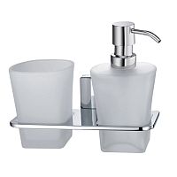 Держатель стакана и дозатора Wasserkraft Leine K-5089 хром