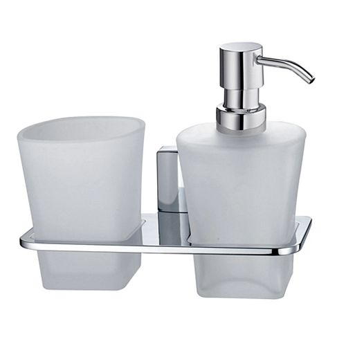 Держатель стакана и дозатора Wasserkraft Leine K-5089 хром