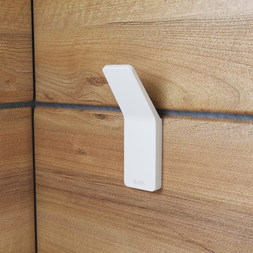 Крючок одинарный Iddis Slide белый фото 2