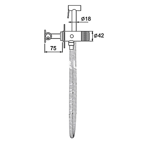 Смеситель с гигиеническим душем Gappo G7288-6 черный фото 2