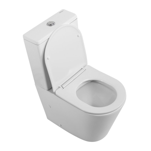 Унитаз напольный безободковый Belbagno FLAY-R, сиденье микролифт фото 2