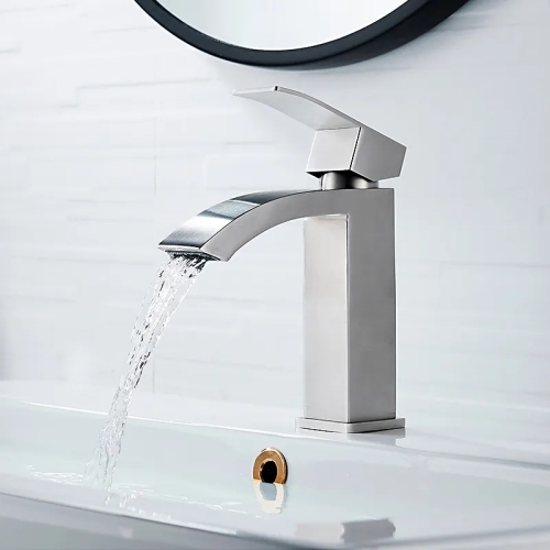 Смеситель на умывальник Ledeme L71017 нержавеющая сталь фото 8