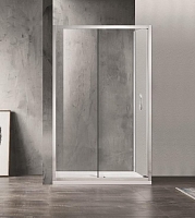 Душевое ограждение Azario Milton 1131 120*80 Easy Clean без поддона, профиль хром, черный