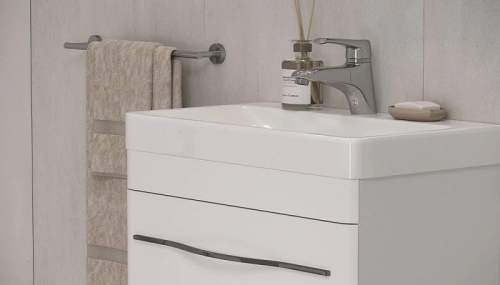 Тумба с умывальником Velvex Jill 60, 80 подвесная, белая матовая фото 6