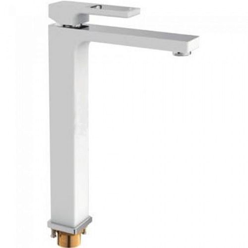 Смеситель высокий для раковины Gappo Futura G1017-2 белый/хром