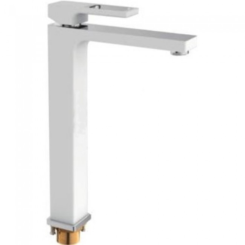 Смеситель высокий для раковины Gappo Futura G1017-2 белый/хром