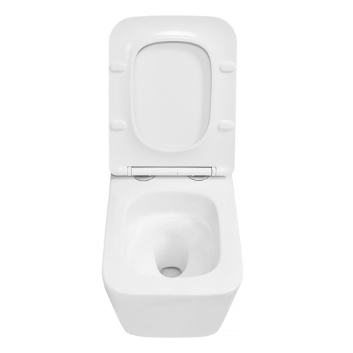 Унитаз подвесной безободковый Azario Indor AZ-9004WT, смыв Торнадо фото 3