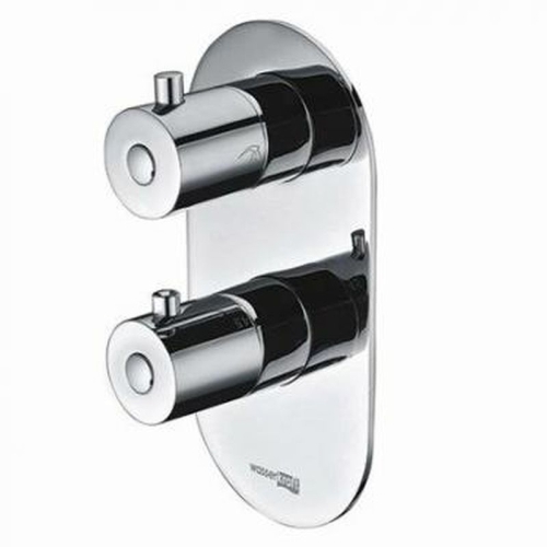 Встроенный смеситель для ванны на 2 положения Wasserkraft A16028 Thermo (душевой комплект) хром фото 3