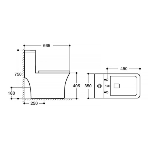 Унитаз-моноблок напольный безободковый Azario Lodi AZ-8617B с функцией биде фото 8