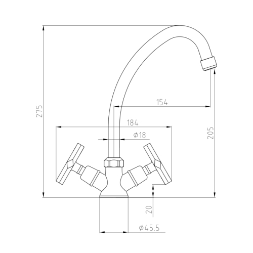 Смеситель для кухни Lemark Promotion LM6050C фото 2