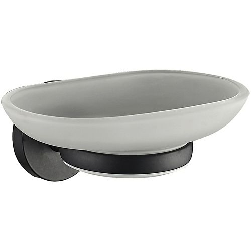 Мыльница стеклянная Haiba HB8702 черный